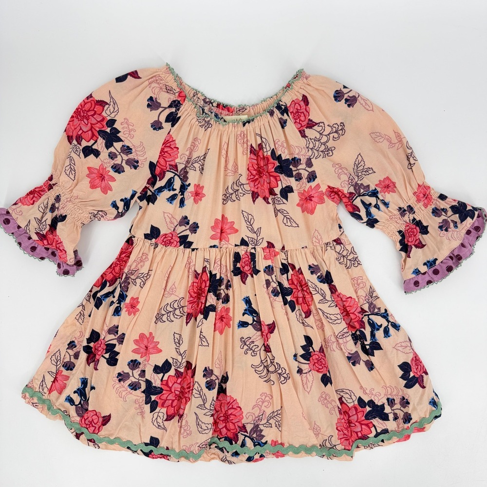 Matilda Jane Girl's Floral Ruffle Tunic Top Size‎ 4